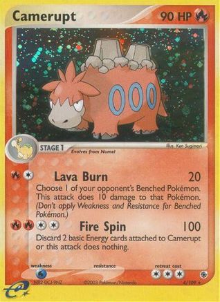 Camerupt 004/109 - Holo Rare - Holofoil