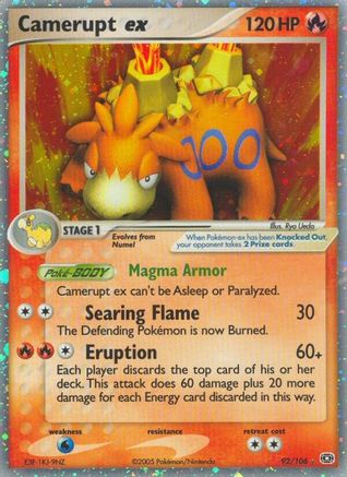 Camerupt ex 092/106 - Ultra Rare - Holofoil