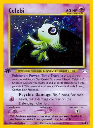 Celebi (3) 003/64/64 - Holo Rare - Unlimited Holofoil