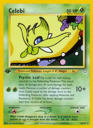 Celebi (16) 016/64/64 - Rare - Unlimited