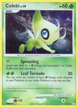 Celebi 007/123/123 - Holo Rare - Holofoil