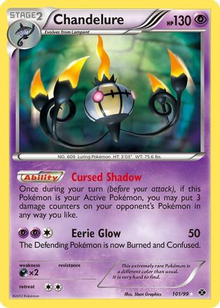 Chandelure (Secret) 101/99 - Secret Rare - Holofoil