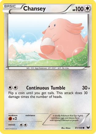 Chansey (81) 081/108 - Common