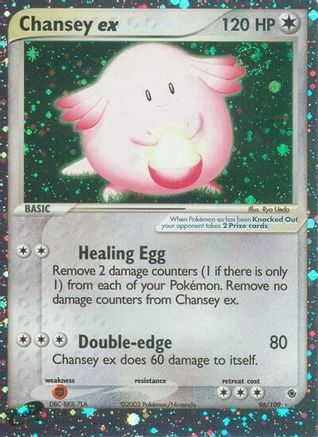 Chansey ex 096/109/109 - Ultra Rare - Holofoil