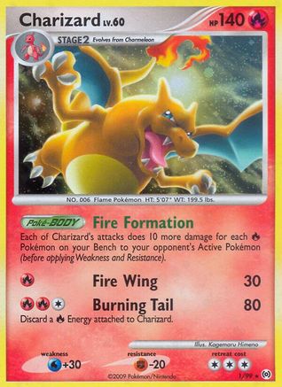 Charizard 001/99/99 - Holo Rare - Holofoil