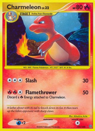 Charmeleon 102/100 - Secret Rare - Holofoil