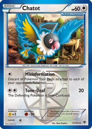 Chatot (Team Plasma) 077/101 - Uncommon