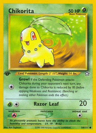Chikorita (54) 054/111/111 - Common - 1st Edition
