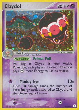 Claydol 002/101/101 - Holo Rare - Holofoil
