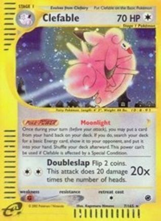 Clefable (7) 007/165 - Holo Rare - Holofoil