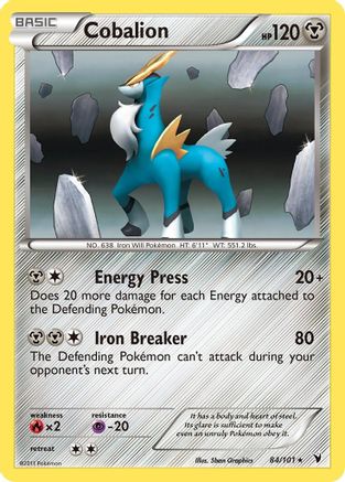Cobalion 084/101 - Holo Rare - Holofoil