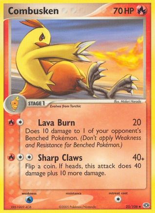 Combusken 025/106 - Uncommon - Reverse Holofoil