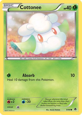 Cottonee (9) 009/98 - Common