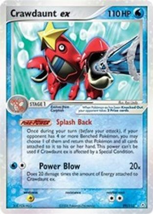 Crawdaunt ex 099/110 - Ultra Rare - Holofoil
