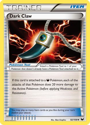 Dark Claw 092/108/108 - Uncommon