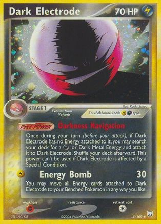 Dark Electrode 004/109/109 - Holo Rare - Reverse Holofoil