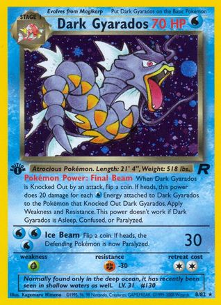 Dark Gyarados (8) 008/82/82 - Holo Rare - Holofoil