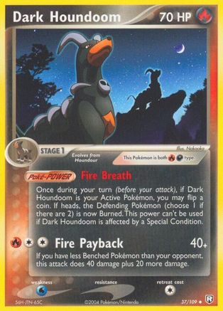 Dark Houndoom 037/109/109 - Uncommon - Reverse Holofoil