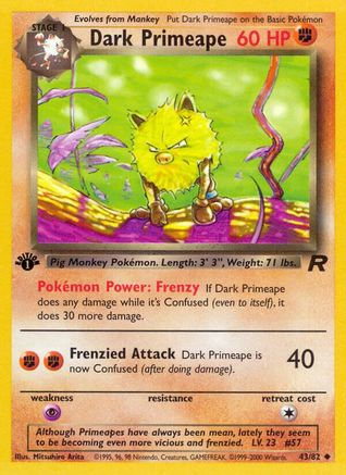 Dark Primeape 043/82/82 - Uncommon - Unlimited