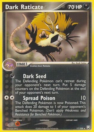 Dark Raticate 017/109 - Rare