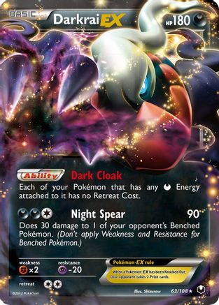 Darkrai EX 063/108/108 - Ultra Rare - Holofoil
