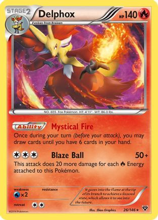 Delphox 026/146/146 - Holo Rare - Holofoil