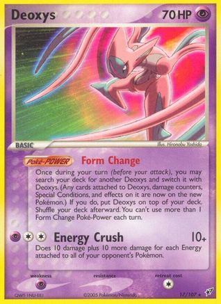 Deoxys (Attack Forme) 017/107 - Rare - Reverse Holofoil