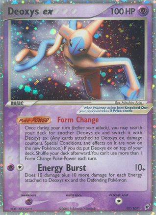 Deoxys ex (Normal Forme) 097/107 - Ultra Rare - Holofoil