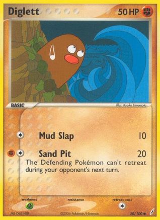 Diglett 050/100/100 - Common - Reverse Holofoil