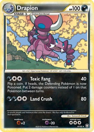Drapion 004/102/102 - Holo Rare - Holofoil