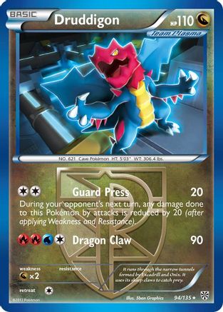 Druddigon (Team Plasma) 094/135 - Rare