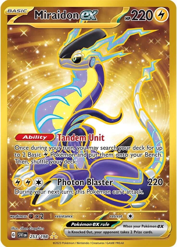 Miraidon ex 253/198 - Hyper Rare - Holofoil