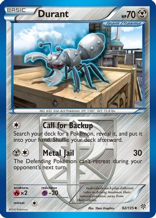 Durant (Team Plasma) (92) 092/135 - Uncommon