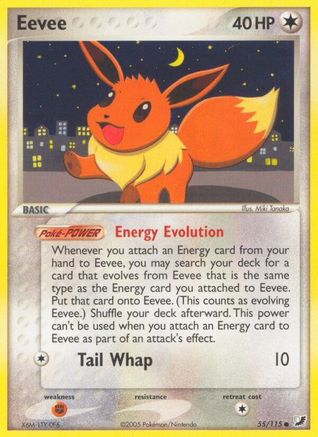 Eevee 055/115/115 - Common - Reverse Holofoil