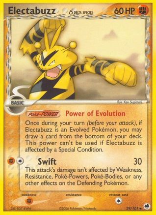 Electabuzz (Delta Species) 029/101 - Uncommon - Reverse Holofoil