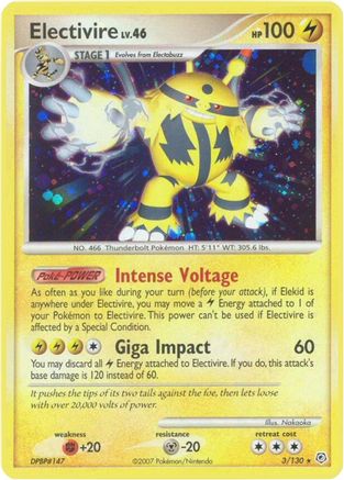 Electivire 003/130/130 - Holo Rare - Holofoil