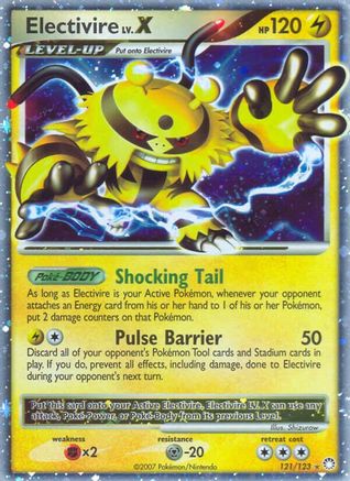 Electivire LV.X 121/123 - Ultra Rare - Holofoil