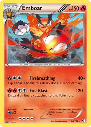 Emboar 026/149 - Holo Rare - Holofoil
