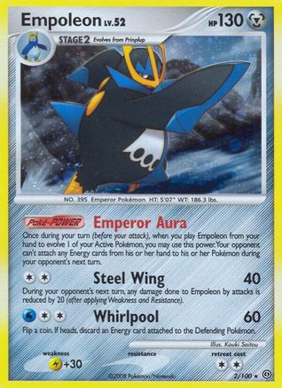 Empoleon 002/100 - Holo Rare - Holofoil