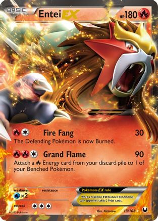 Entei EX 013/108 - Ultra Rare - Holofoil