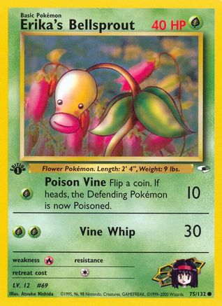 Erika's Bellsprout (75) 075/132/132 - Common - 1st Edition