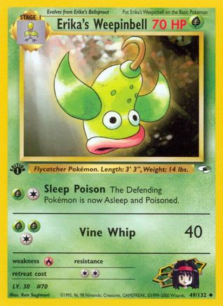 Erika's Weepinbell (49) 049/132/132 - Uncommon - 1st Edition