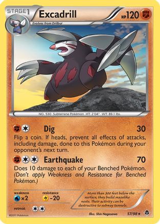 Excadrill (57) 057/98 - Rare