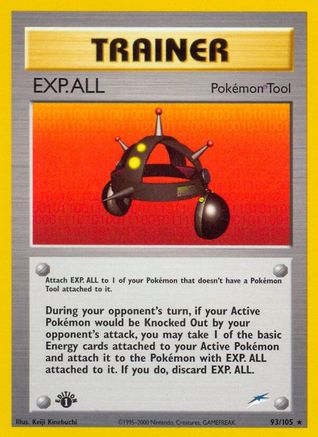 EXP.ALL 093/105/105 - Rare - 1st Edition