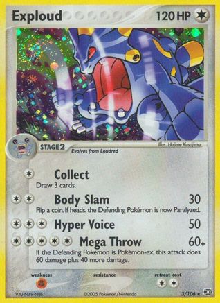 Exploud 003/106 - Holo Rare - Reverse Holofoil