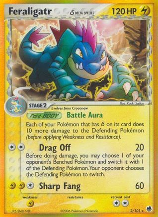 Feraligatr (Delta Species) 002/101/101 - Holo Rare - Holofoil