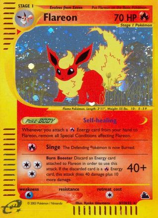 Flareon (H7) 0H7/144 - Holo Rare - Holofoil
