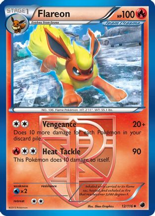 Flareon (Team Plasma) 012/116/116 - Uncommon