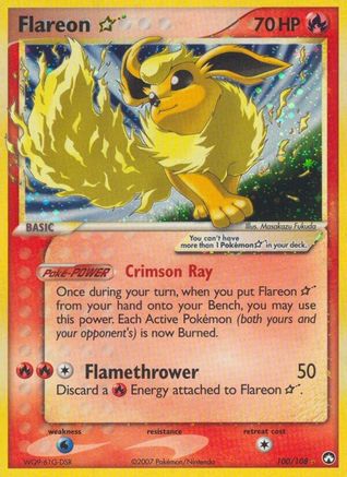 Flareon Star 100/108 - Ultra Rare - Holofoil