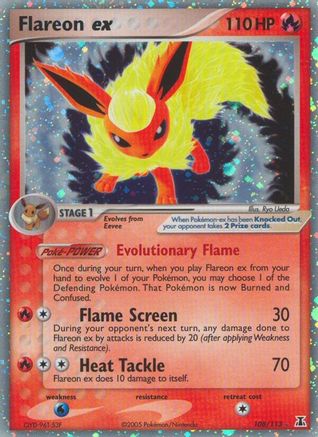 Flareon ex 108/113 - Ultra Rare - Holofoil